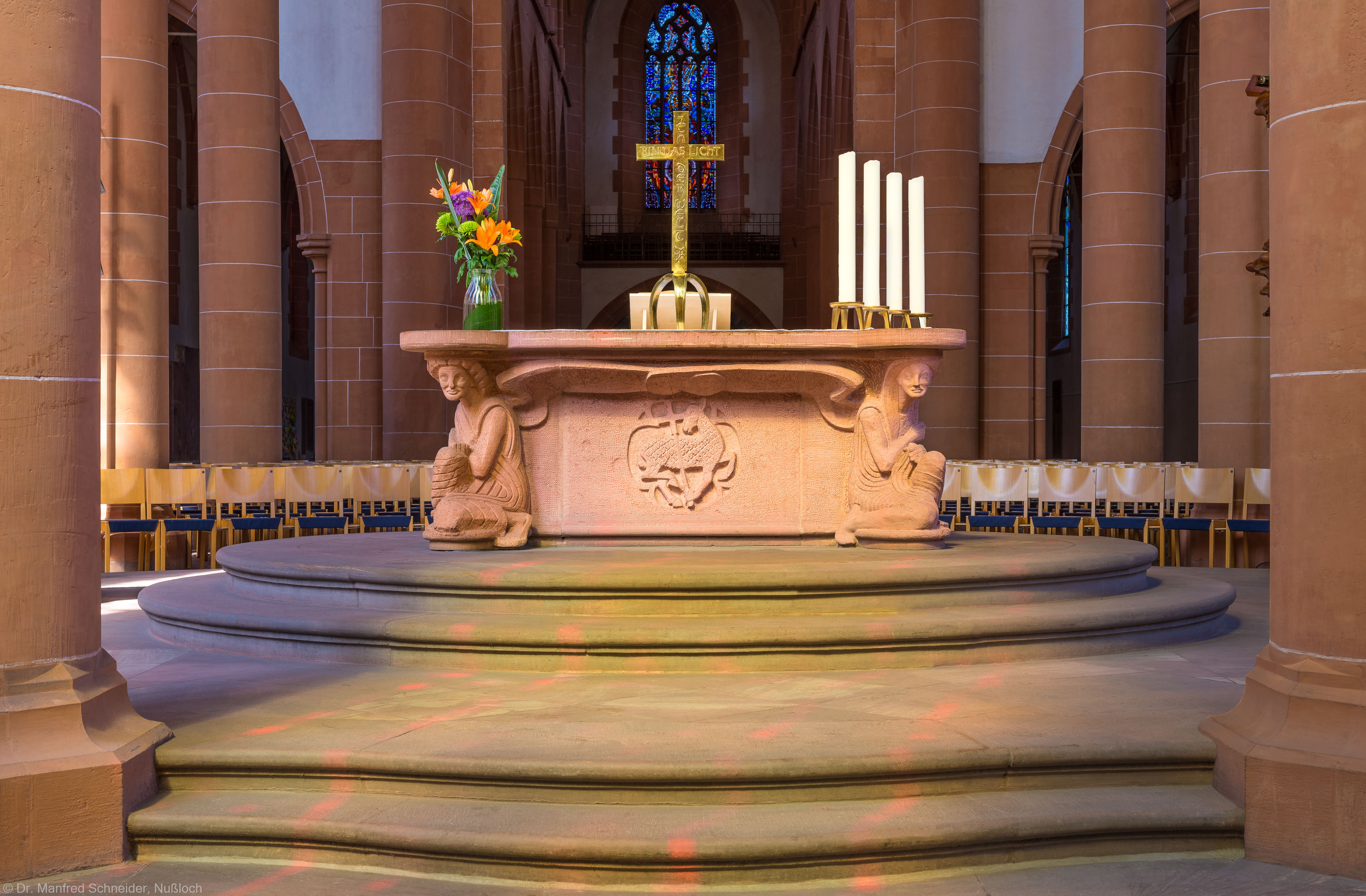 Heidelberg - Heiliggeistkirche - Altar - Ostseite des Altars von Edzard Hobbing (aufgenommen im Juni 2015, am Vormittag)